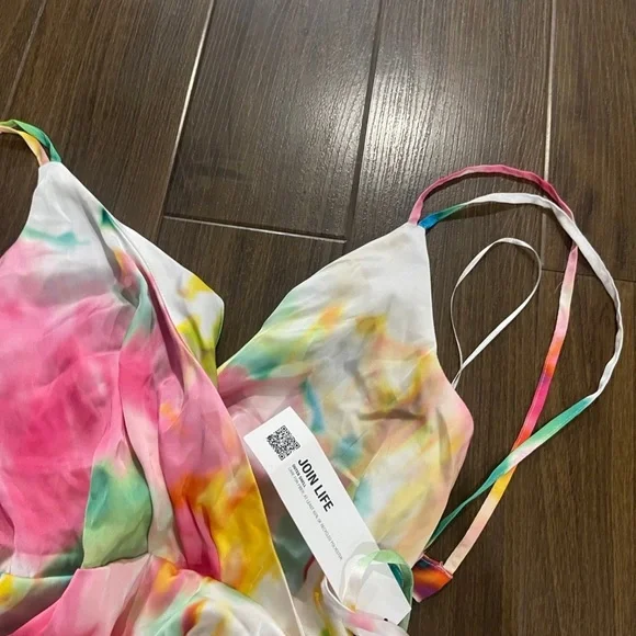 Colorful Watercolor Maxi Dress - Picture 8 of 12